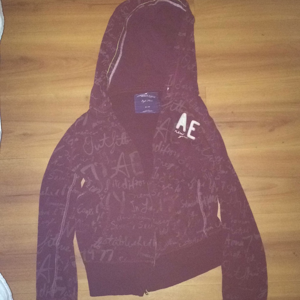 AMERICAN EAGLE ZIP UP HOODIE